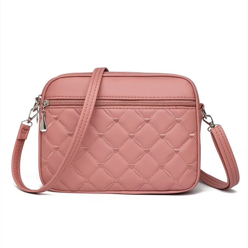 Sac bandoulière pour femme rose pale -