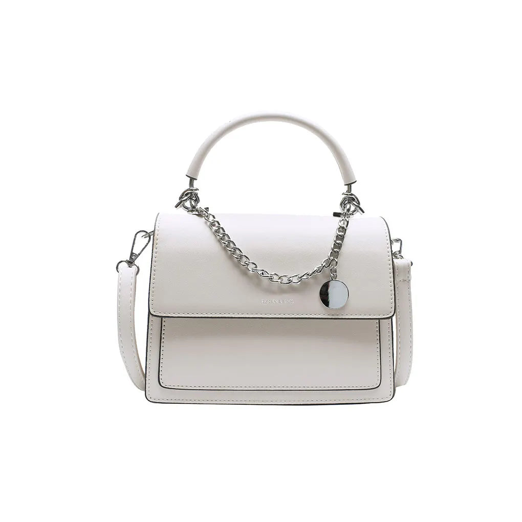 Sac a main banane en cuir blanc